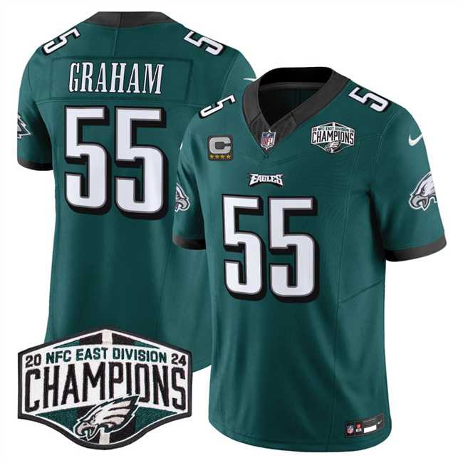 Men's Philadelphia Eagles #55 Brandon Graham Green 2024 NFC East Champions With 4-Star C Patch F.U.S.E. Vapor Untouchable Limited Stitched Jersey,We sell and wholesale Men's Philadelphia Eagles #55 Brandon Graham Green 2024 NFC East Champions With 4-Star C Patch F.U.S.E. Vapor Untouchable Limited Stitched Jersey on line form chian!